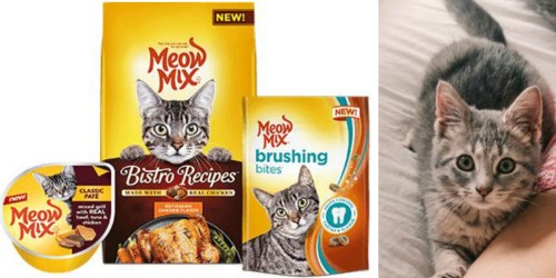 Request 3 Free Meow Mix Cat Food Coupons Via Mail (FREE Cat Treats, Wet Cups + More)