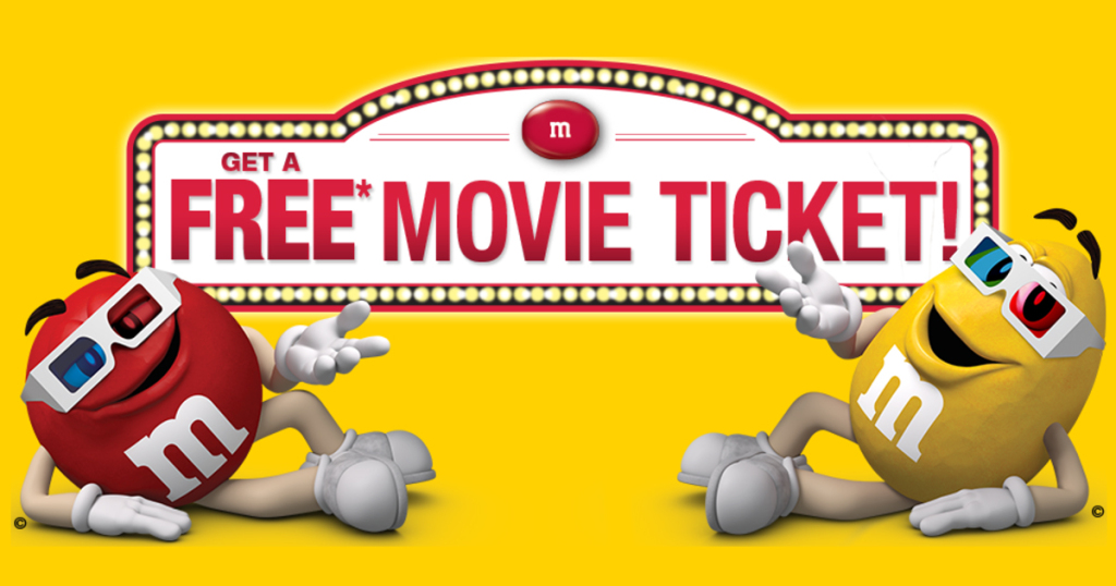 FREE Fandango Movie Ticket (12 Value) w/ M&M’s Purchase