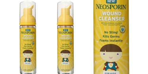 2 Pack of Neosporin First Aid Antiseptic Foam for Kids Only $3.88 (Just $1.94 Each)
