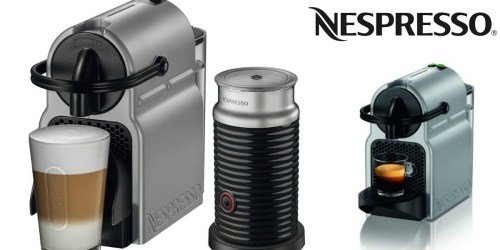 Nespresso Inissia Espresso Maker w/ Frother AND Espresso Sample Kit ONLY $99.99 Shipped