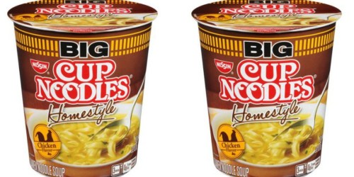 Amazon: SIX Nissin Big Cup Homestyle Chicken Noodles Only $2.74 Shipped (Just $46¢ Each)