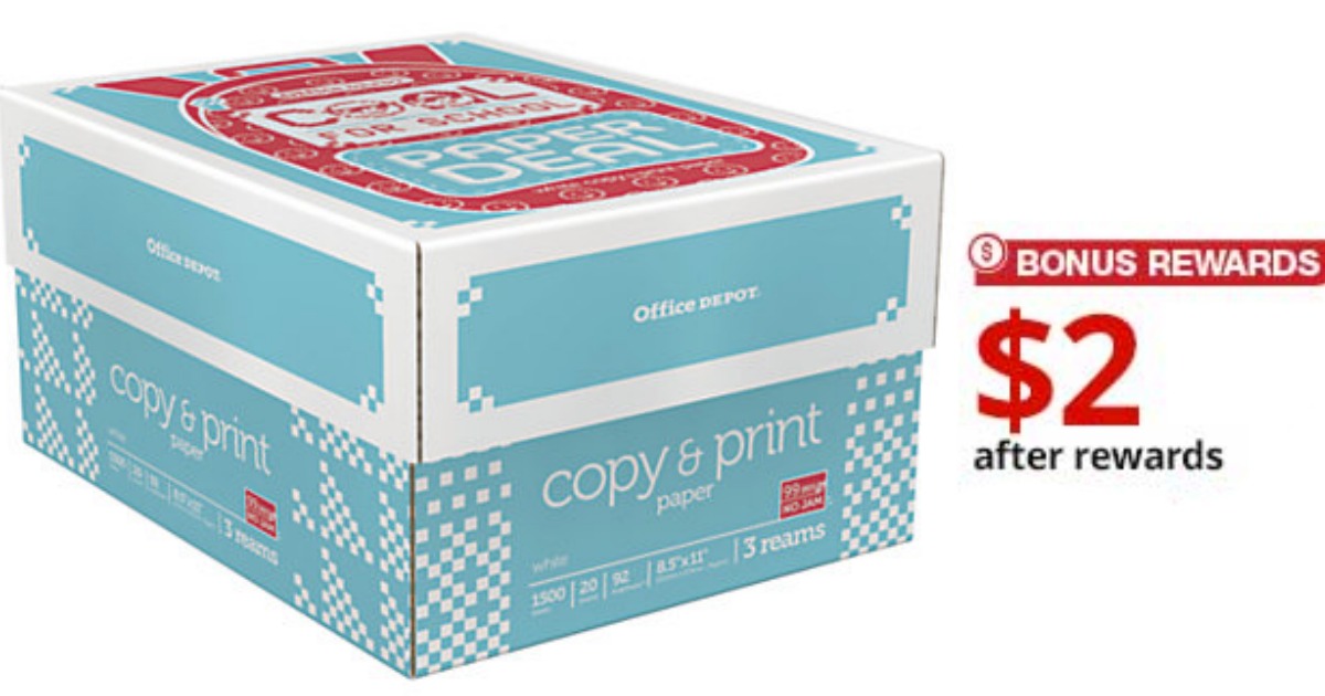 Office Depot/OfficeMax Copy & Print Paper 3 Ream Case Only 2 (After