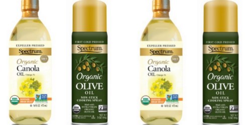 2 New Spectrum Product Coupons = Organic Cooking Oil Spray Only 99¢ at Target