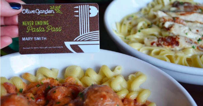 Olive Garden pasta Pass