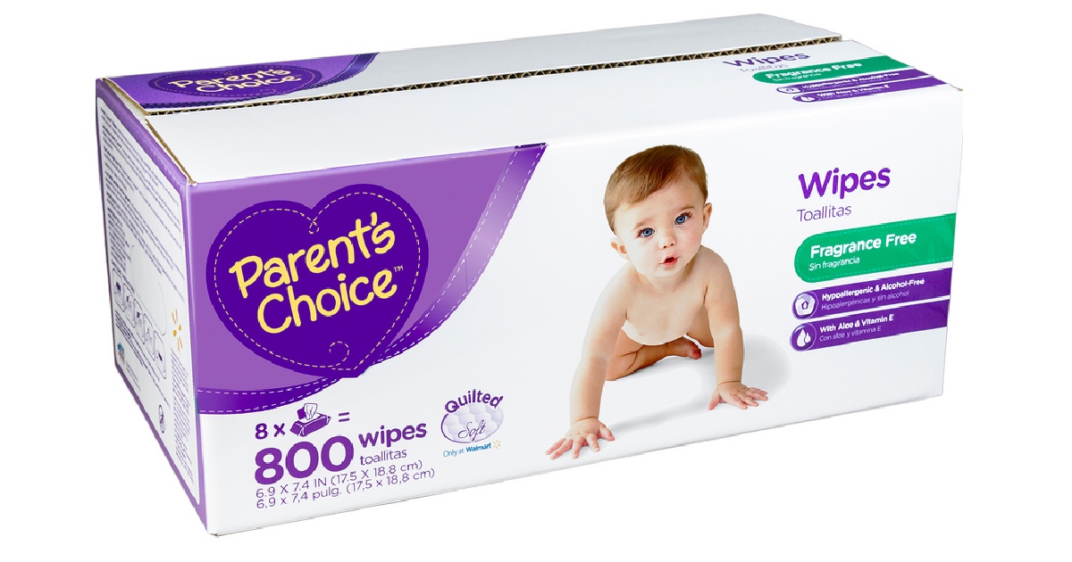 parents choice box of wipes