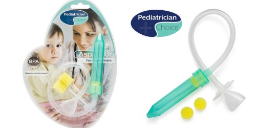 Amazon: Pediatrician Choice Baby Nasal Mucus Aspirator ONLY $2 (Regularly $9.99)