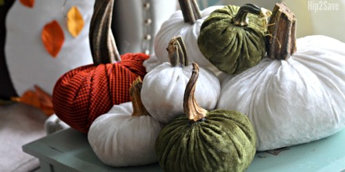 DIY Plush Velvet Pumpkins (Festive Fall Decorating Idea)