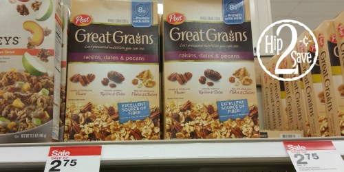 Target: Post Great Grains Cereal Only $1.31 (Regularly $3.59) – Today ONLY
