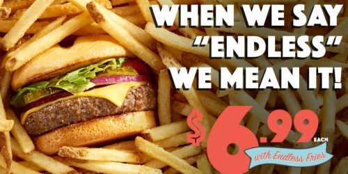 Ruby Tuesday: 6 Different Specialty Burgers with Endless Fries Only $6.99 Each (Through 10/30)