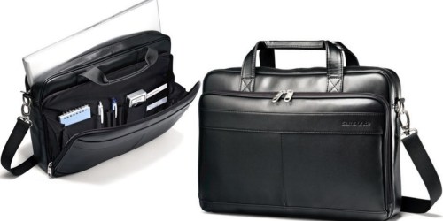 Samsonite: 72% Off Select Items AND Free Shipping = Leather Brief Case Only $59.99 (Regularly $200)