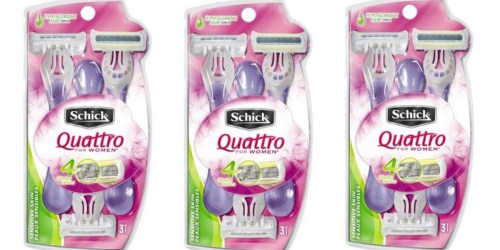 Target: Schick Quattro Disposable Razor 3-Count Packs ONLY 99¢ Each After Gift Card (Starting 10/2)