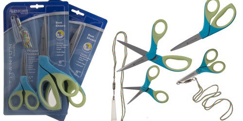 Four Pairs Of Westcott Titanium Scissors Only $10.95 Shipped (Regularly $30) – Perfect For Crafting