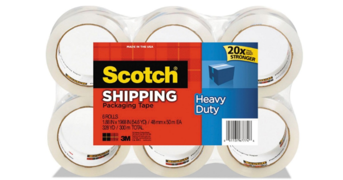 Sam's Club Members Scotch Heavy Duty Packaging Tape 6Pack Only 10.37
