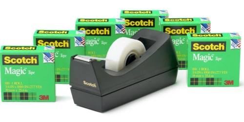 Kmart: 100% Back in Shop Your Way Points on Scotch Magic Tape 6 Roll Value Pack with Dispenser