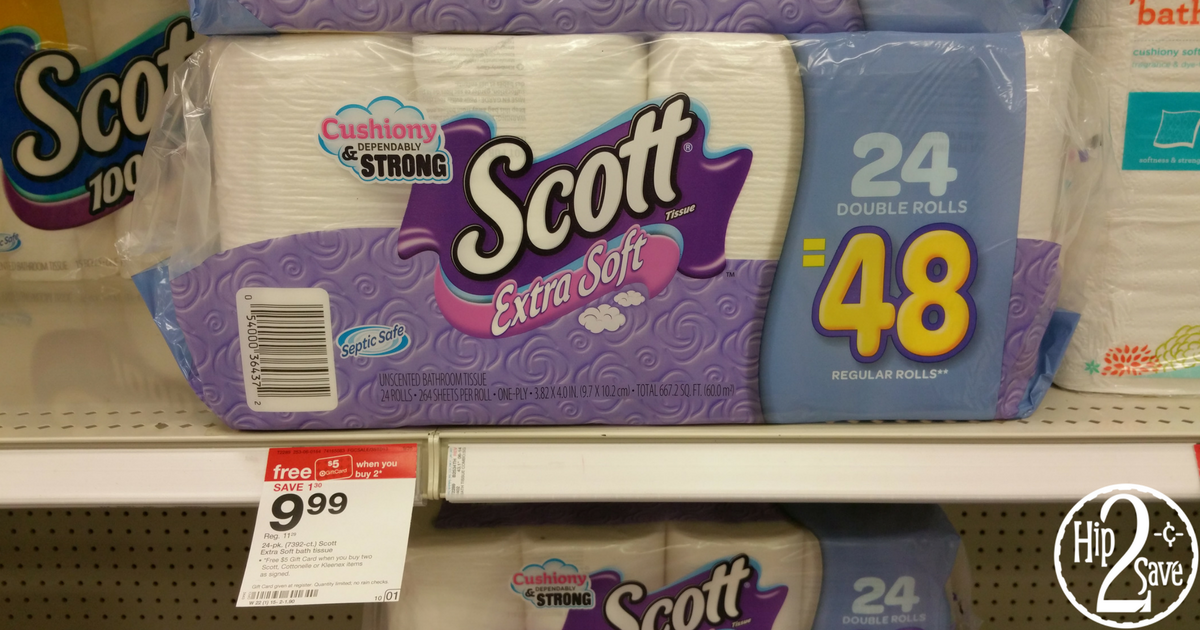 Scott & Cottonelle Coupons = Toilet Paper as Low as 4.99 At Target