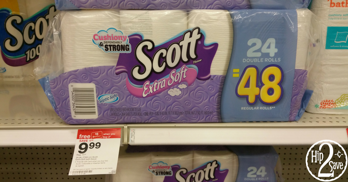 Scott & Cottonelle Coupons = Toilet Paper as Low as 4.99