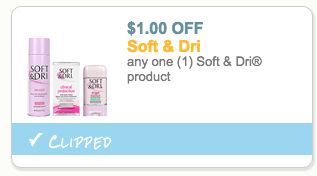 Soft & Dri Deodorant coupon