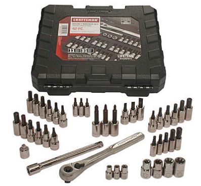 Craftsman 42 Piece 1/4 and 3/8-inch Drive Bit and Torx Bit Socket Wrench Set NEW 