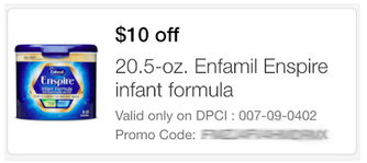 $10 Off Enfamil Enspire Infant Formula 