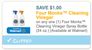 Four Monks Cleaning Vinegar Coupon