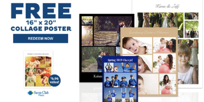 Sam’s Club: Possible FREE Collage Poster Valued at $6.96 (Check Your Inbox)