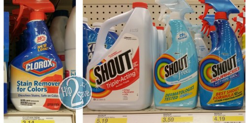 Target: New Clorox 2 & Shout Cartwheel Offers = Clorox 2 Stain Remover Spray Just $1.35 + More