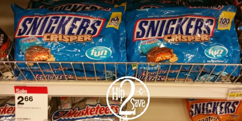 Target: Snickers Crisper Fun Size Candy Bars Only 37¢ Per Bag + Nice Deal on Snickers Minis
