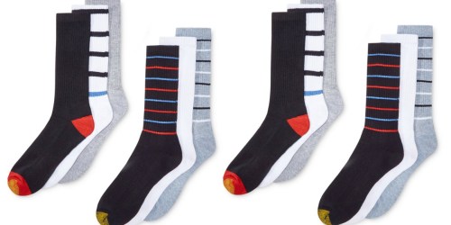 Macy’s: Men’s Gold Toe Striped Athletic 6-Pack Socks ONLY $5.66 Each (Regularly $20)