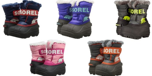 6PM.com: Extra 10% Off Entire Order = Sorel Kids Snow Boots Only $13.49 (Regularly $50) + More