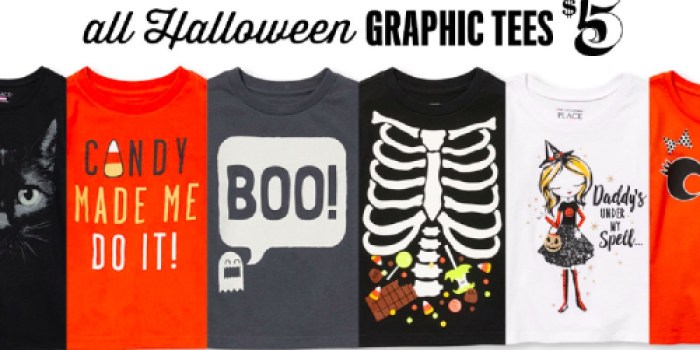 The Children’s Place: Halloween Graphic Tees ONLY $5 Shipped (Glow in the Dark Styles!)