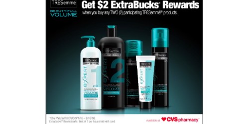 CVS Shoppers! Score $2 ExtraBucks Rewards w/ TRESemmé Purchase This Week