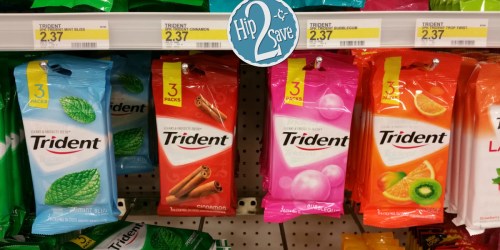 Target: Save on Trident, Juicy Fruit, Extra & Orbit Gum = As Low As Only 32¢ Per Pack