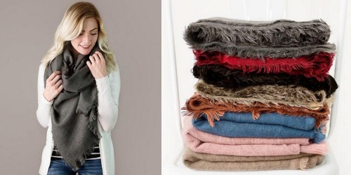 Celebrate the First Day of Fall with a Cozy Blanket Scarf