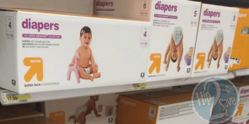 Target: 2 Up&Up Diaper Super Packs & Baby Wipes 216-Count Only $28.96 (After Gift Card)