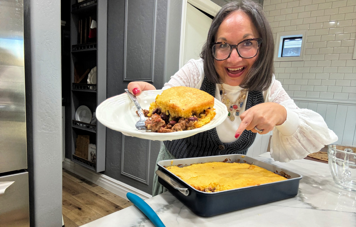Craving Comfort Food? Make this Cornbread Chili Casserole
