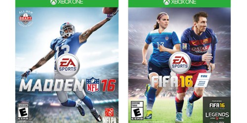 Best Buy: FIFA 16 Or Madden NFL 16 XBox One Video Games Only $9.99 (Regularly $29.99)