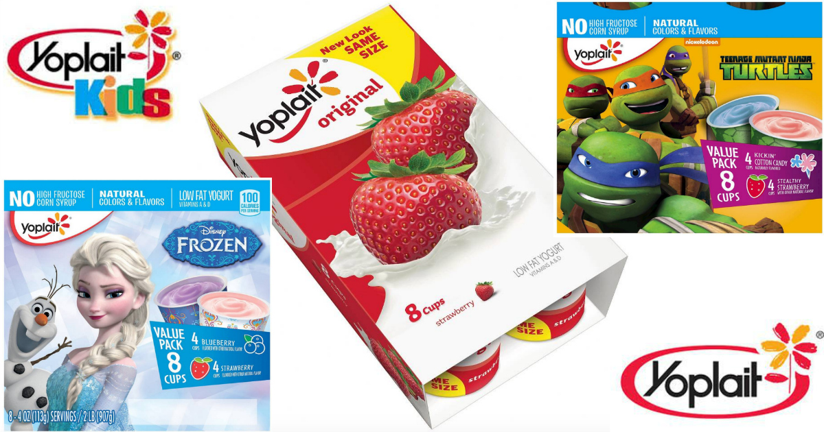 Print 3 New Yoplait Yogurt Coupons = Yoplait Kids Multipacks 8Count
