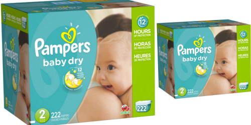 Amazon Family: Pampers Baby Dry Size 2 Diapers 222-Count Only $25.19 Shipped