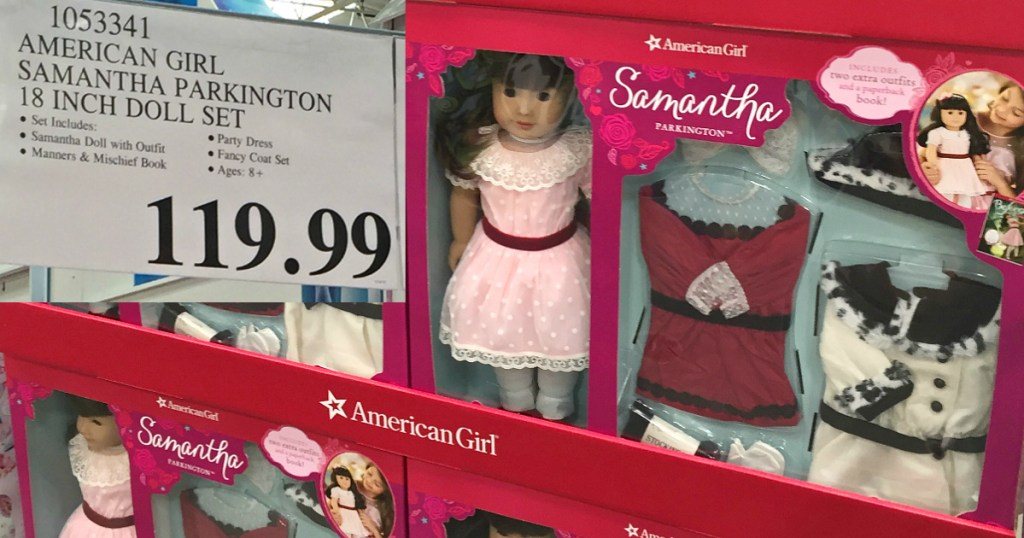 Costco American Girl Samantha Parkington 18" Doll Set w/ Bonus Dress