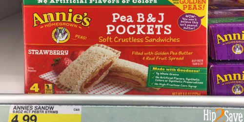 Target: Annie’s Pea B&J Pockets Frozen Sandwiches Only $1.75 (Regularly $4.99)