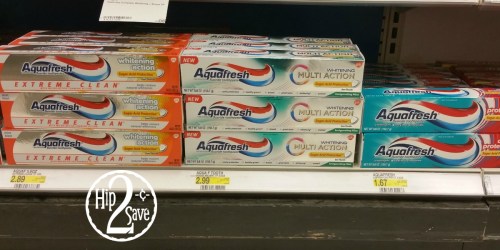 NEW Aquafresh Toothpaste Coupons = Only 92¢ Per Tube at Target