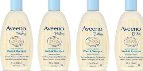Amazon: 2 Pack of Aveeno Baby Wash & Shampoo 8-Ounce Bottles Just $4.51 Shipped