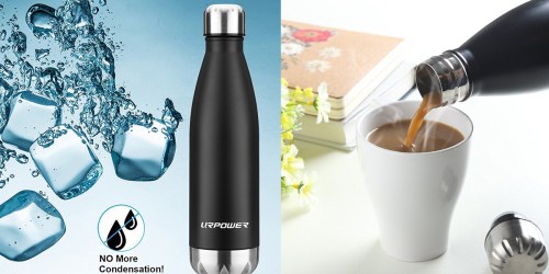 Amazon: Double-Wall Insulated Stainless Steel Water Bottle Only $11.99 (Regularly $18.99)