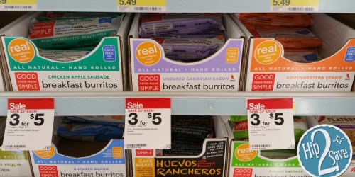 Target: Good Food Made Simple Breakfast Burritos as Low as 16¢ Each (After Cash Back)