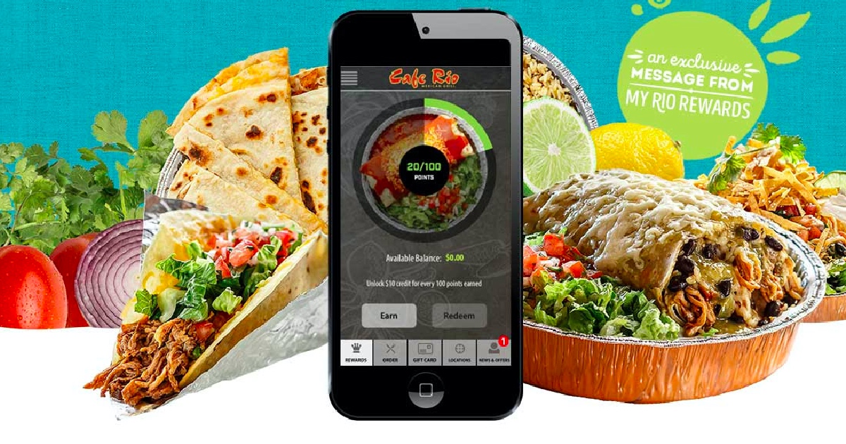 Cafe Rio Buy 1 Get 1 Free Burrito Or Salad Offer Just Download My Rio 