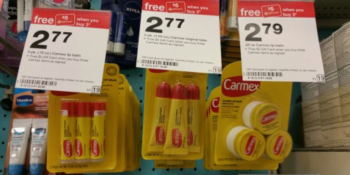 Target Shoppers! Carmex Lip Balms as Low as Only 28¢ Each (After Gift Card)