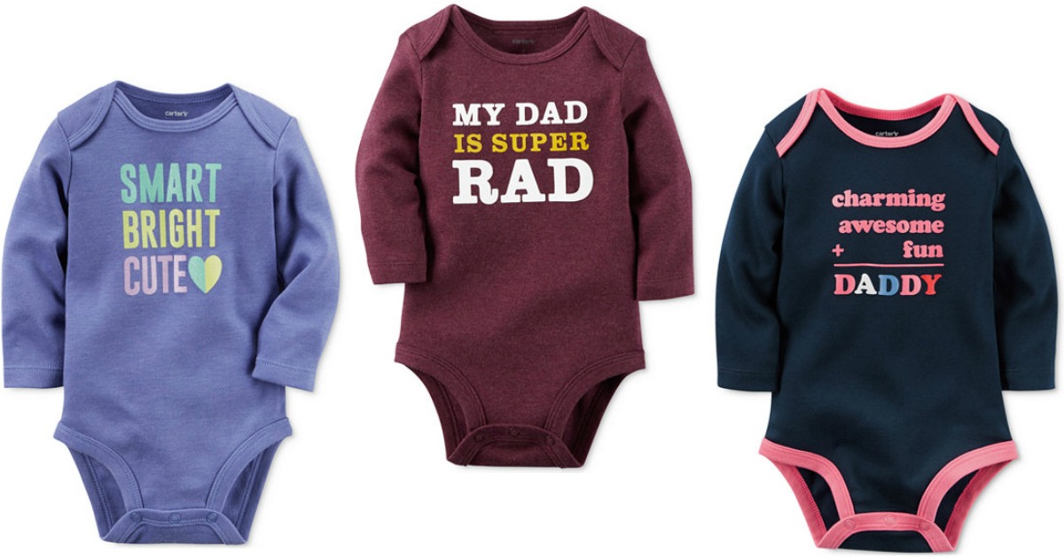 Macy&#39;s: Extra 30% Off Sale & Clearance Clothing = Carter&#39;s Long-Sleeve Onesies Only $2.79 - Hip2Save