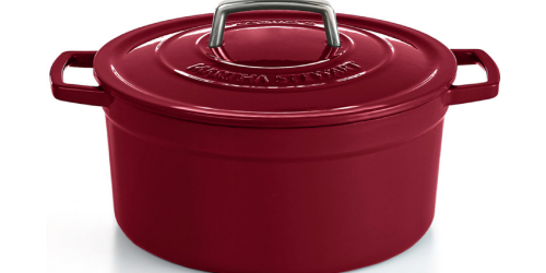 Macy’s: Martha Stewart Cast Iron Casserole Dish Only $34.99 After Rebate (Reg. $179.99) – 8 Colors Available