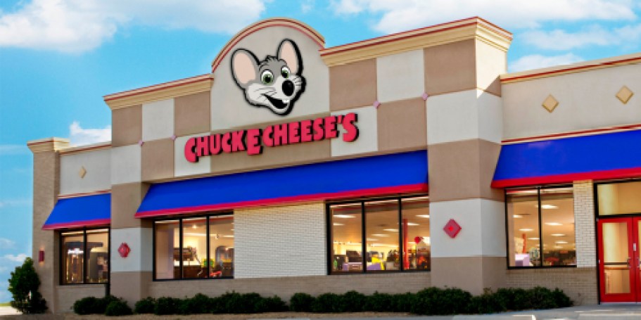 Chuck E. Cheese Family Package Just $49.99 (Reg. $96) | Includes Games, Pizza, Drinks & More