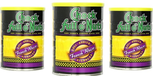 Amazon: Chock full o’Nuts Ground Coffee 10.3 Ounce Canister Only $2.86 Shipped